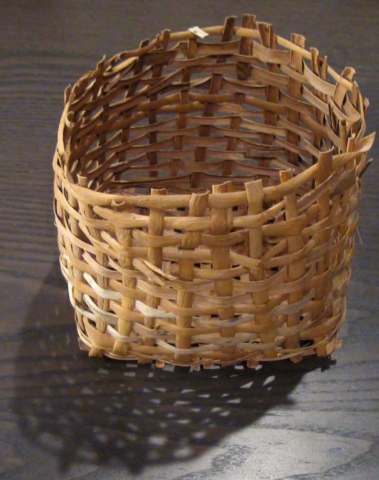 Clean weave eucalypt bark basket