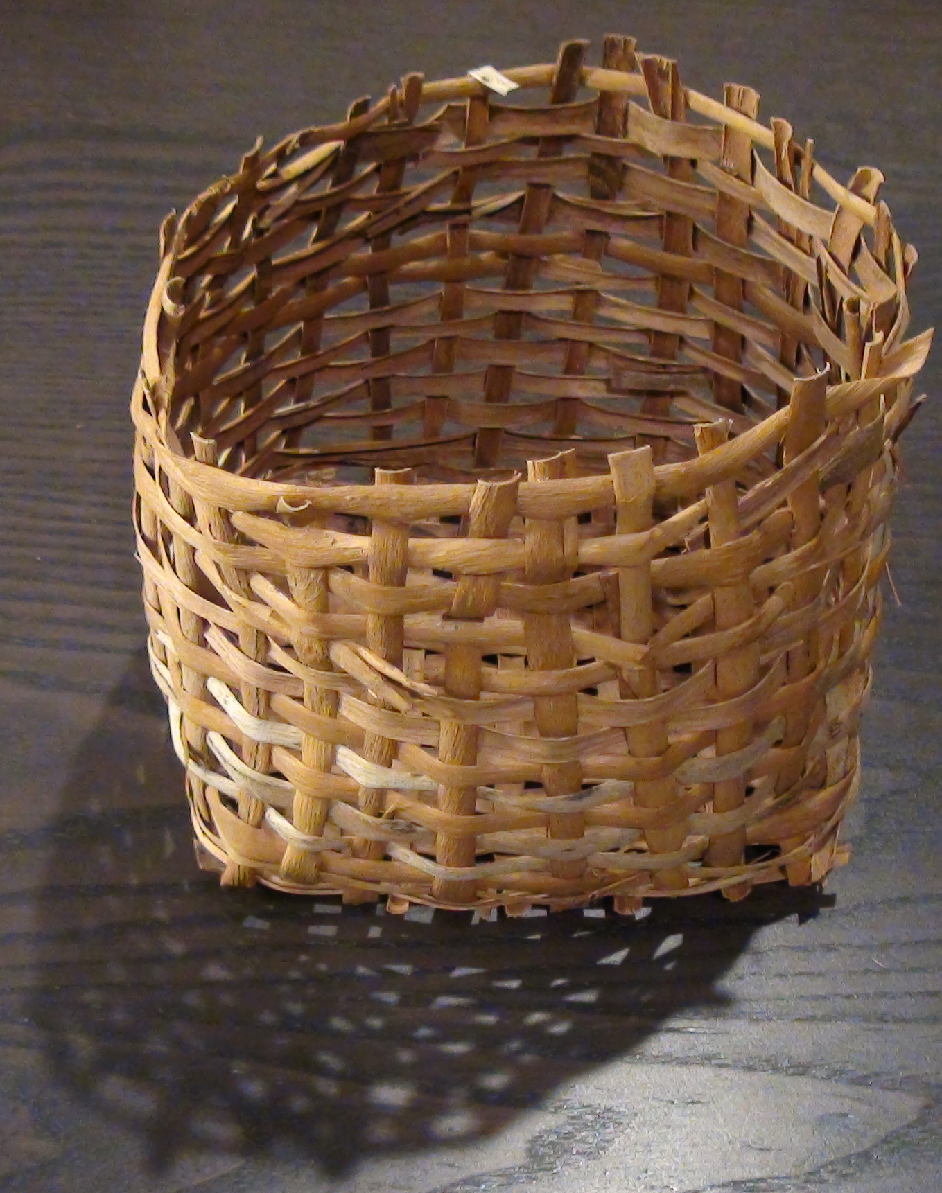 Clean weave eucalypt bark basket
