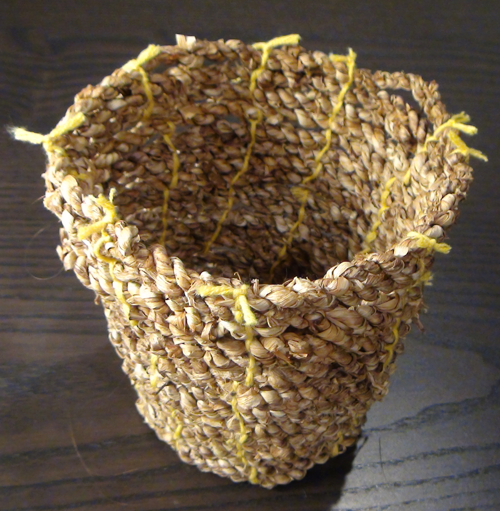 Daffodil cordage coil basket