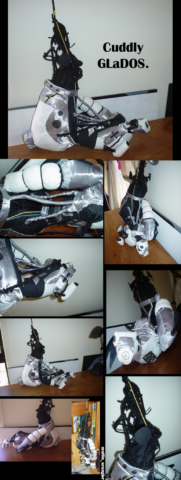 GLaDOS (Portal). Cloth, wool, pipecleaners. This is a triumph. I'm making a note here, huge success.