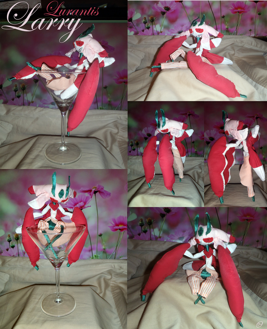 Lurantis (Pokemon). Cloth and pipe cleaners. My Lurantis, Larry, is a schlubb.