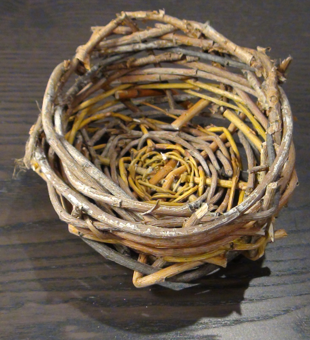 Mixed willow small cup basket