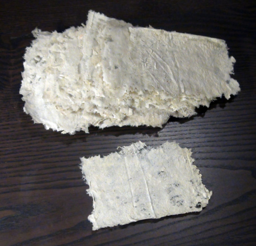 Not weaving, but paper made from mulberry bark