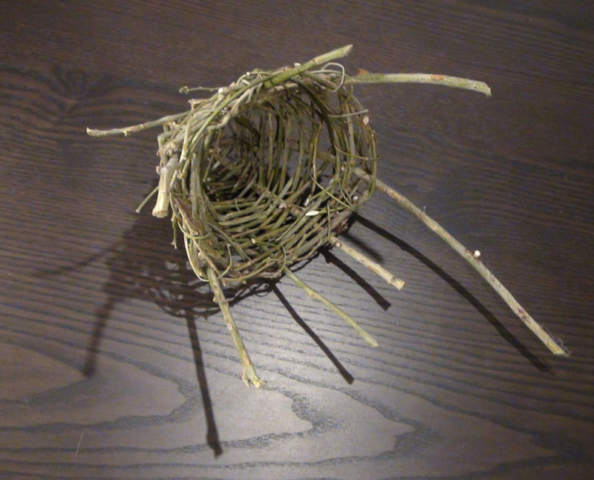 Rose basket, open